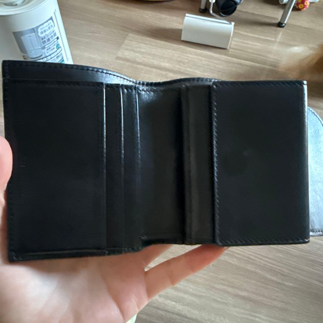 CELINE 黒 レザー 三つ折り財布