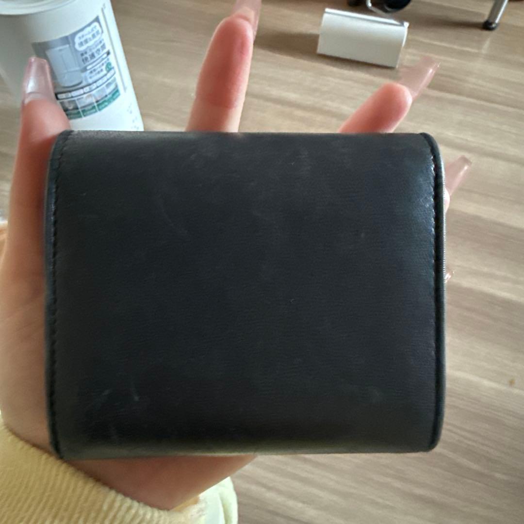 CELINE 黒 レザー 三つ折り財布