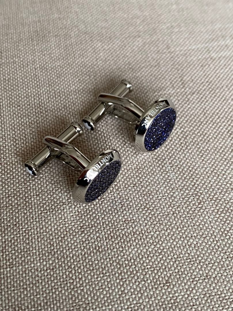 ◾️MONTBLANC ◾️マイスターシュテュックブルーゴールドストーンカフリンクス