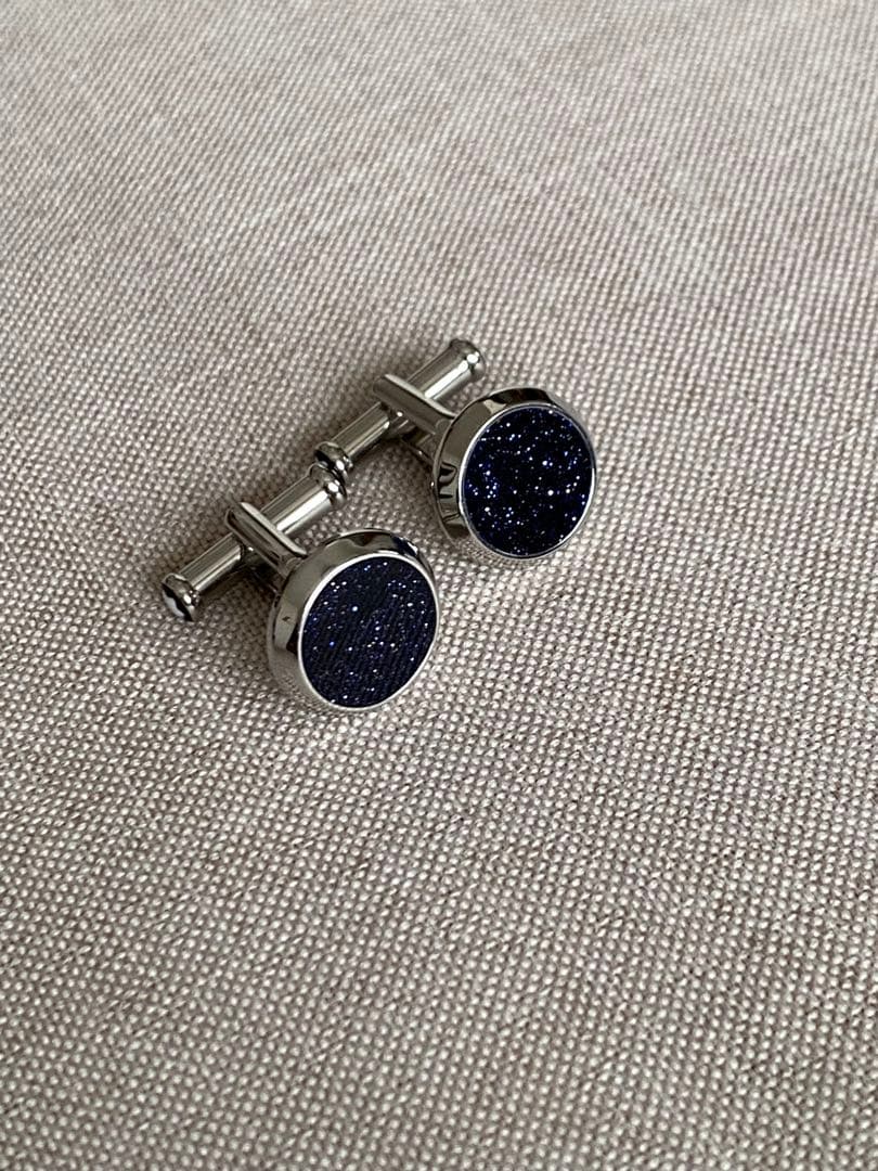 ◾️MONTBLANC ◾️マイスターシュテュックブルーゴールドストーンカフリンクス
