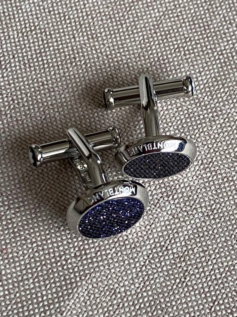 ◾️MONTBLANC ◾️マイスターシュテュックブルーゴールドストーンカフリンクス
