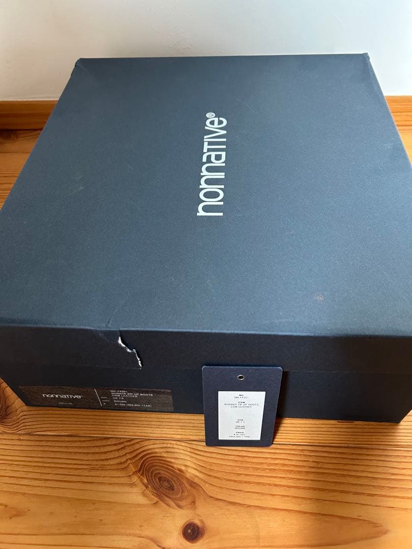 靴 nonnative23AW WORKER ZIP UP BOOTS 7.5