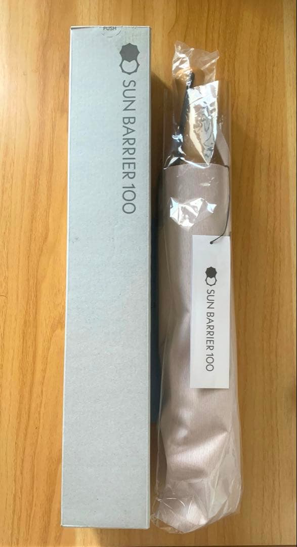 サンバリア100 日傘 2段折り moku (ピンク)