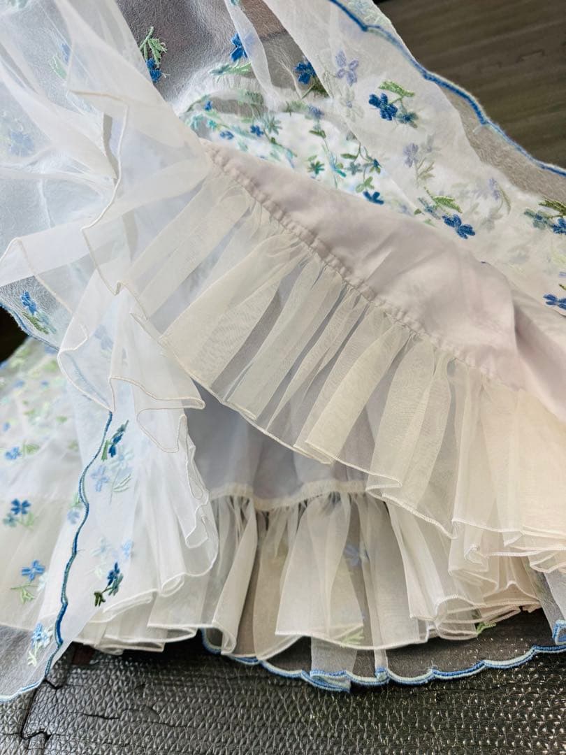 トッカ160チュールワンピースブルーTOCCA定価64900円メゾピアノ好き