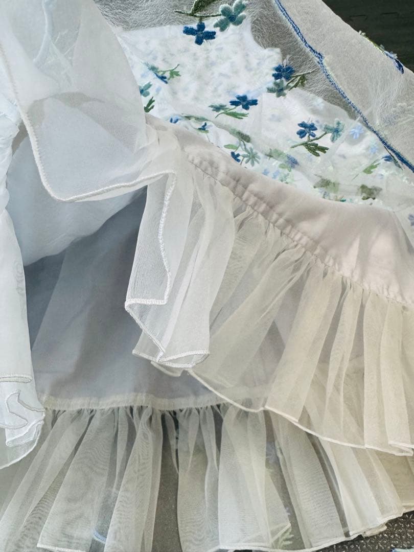 トッカ160チュールワンピースブルーTOCCA定価64900円メゾピアノ好き