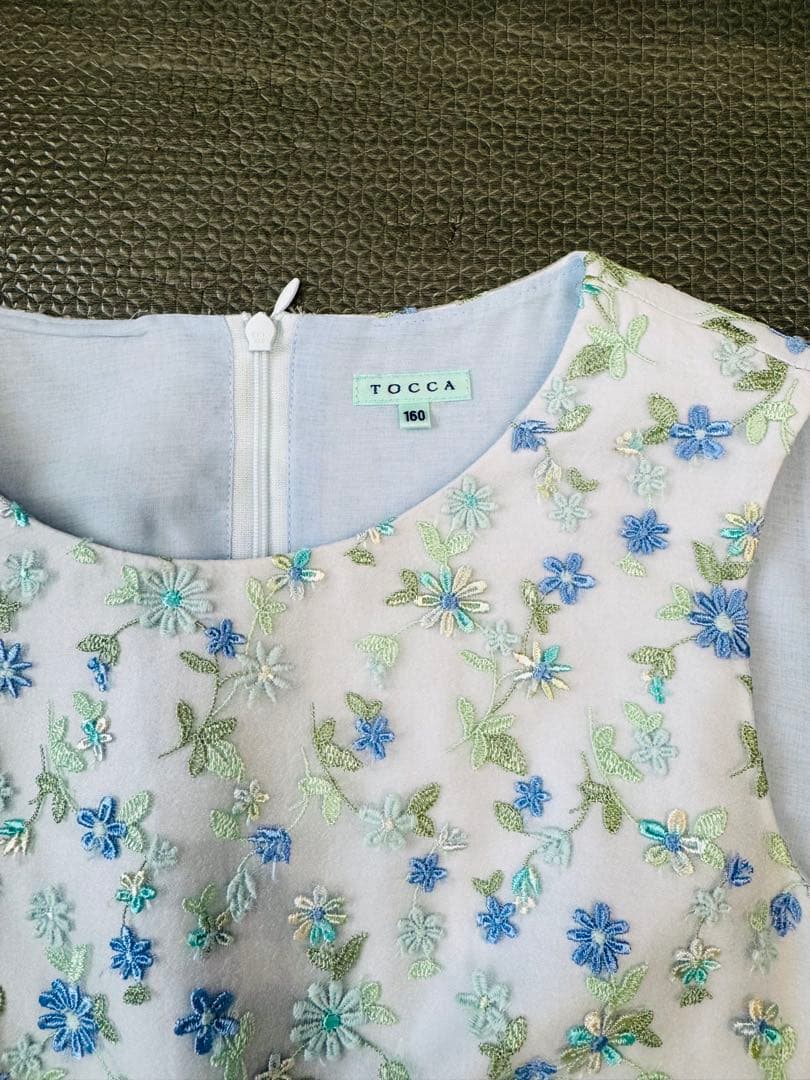 トッカ160チュールワンピースブルーTOCCA定価64900円メゾピアノ好き