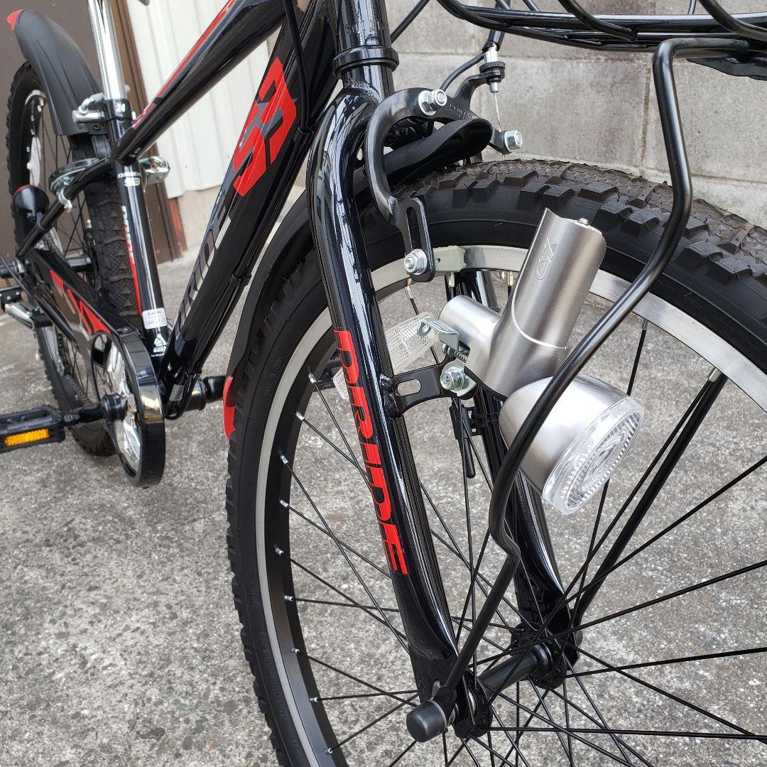 「引き取り限定」あさひ　ドライド24インチ　ブラック/レッド