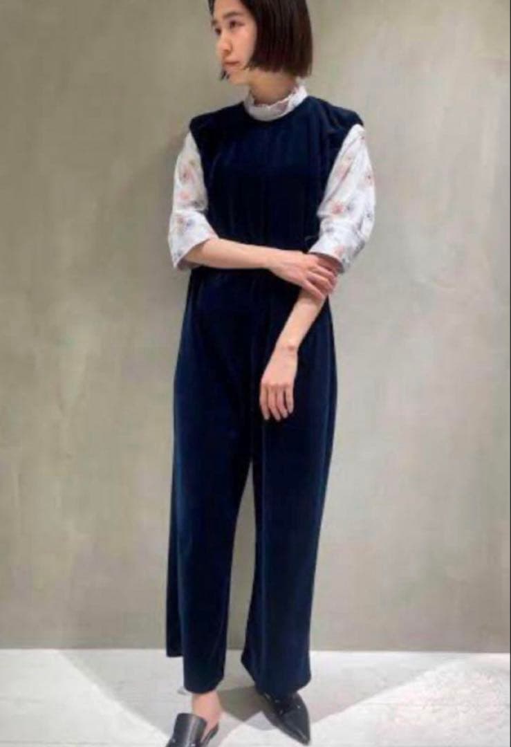 BACCA ベロア　サロペット　ネイビー　roku 6 acne studios