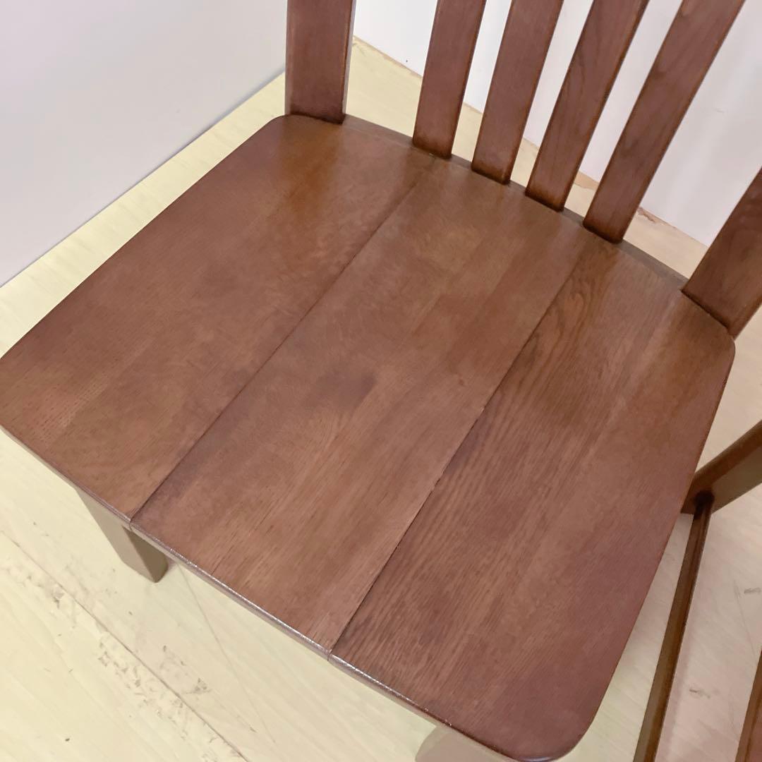 karimoku カリモク家具　木製ダイニングチェア　アームレスチェア　2脚　②