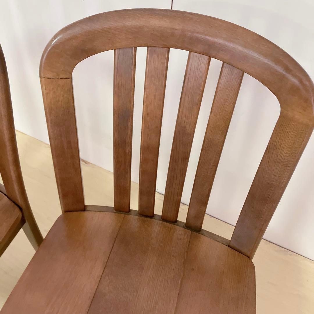 karimoku カリモク家具　木製ダイニングチェア　アームレスチェア　2脚　②