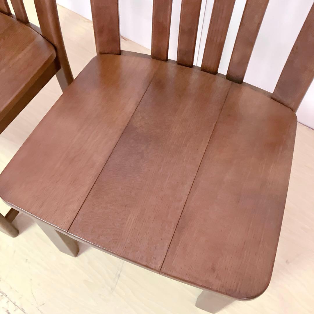 karimoku カリモク家具　木製ダイニングチェア　アームレスチェア　2脚　②
