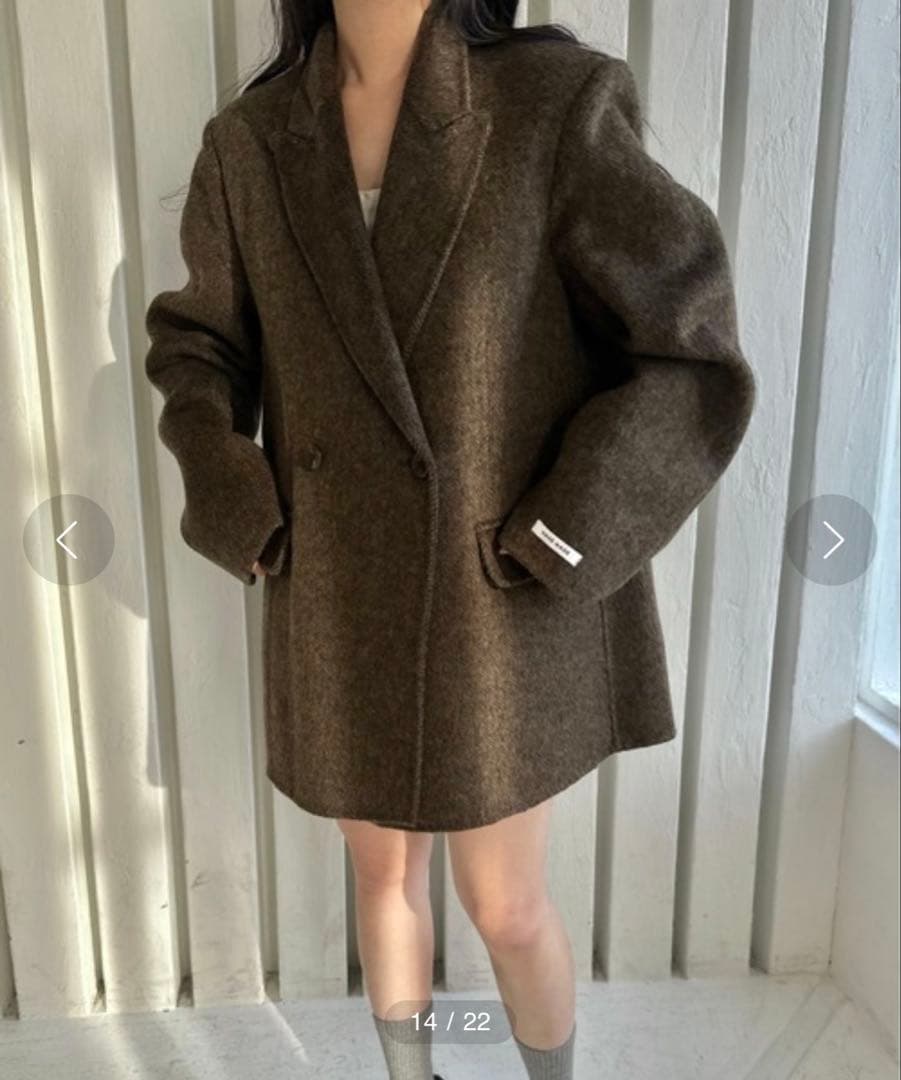 lawgy ヘリンボーン ジャケット アウター