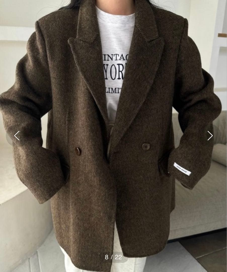 lawgy ヘリンボーン ジャケット アウター