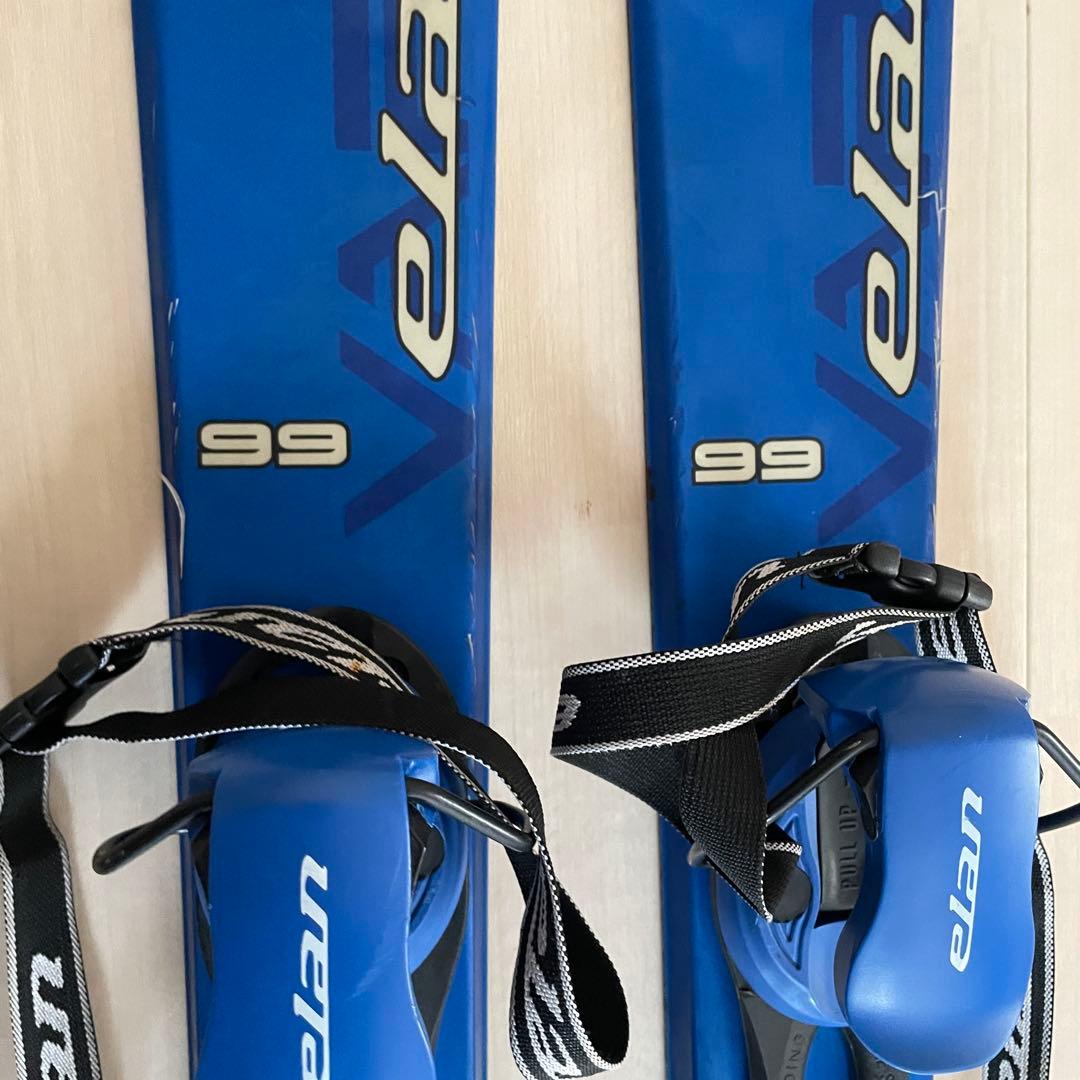 スキー板　ブルー　青色　ショートスキー？ファンスキー？