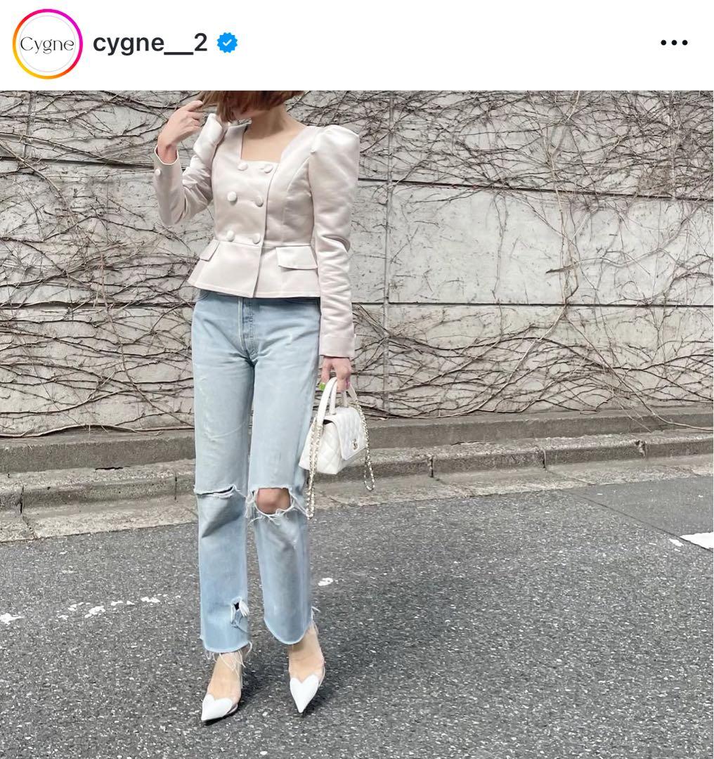 Cygne 未使用♡0サイズ 　サテンジャケット