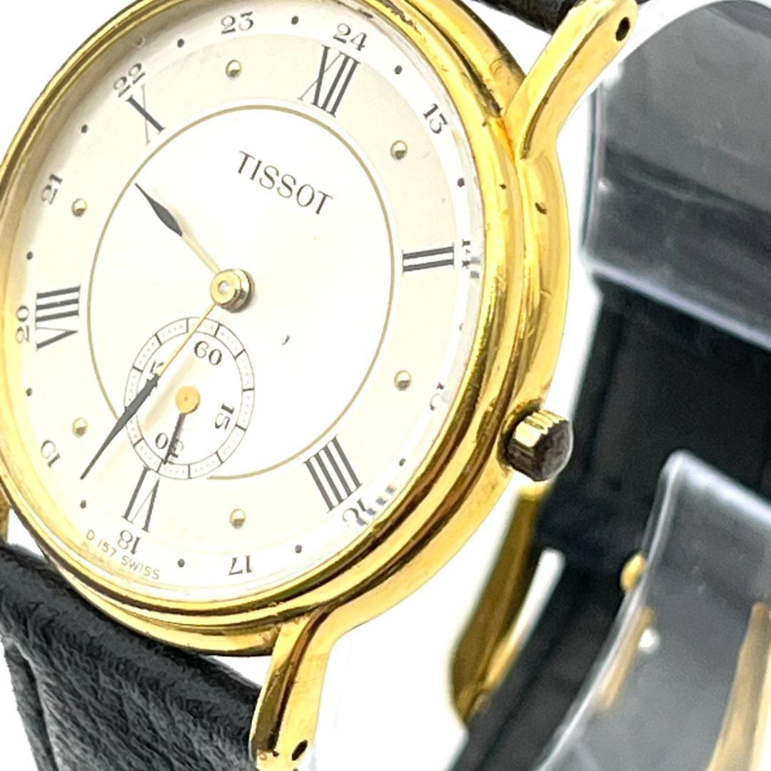 TISSOT ティソ 腕時計 電池交換済 スモールセコンド 新品ベルト交換済