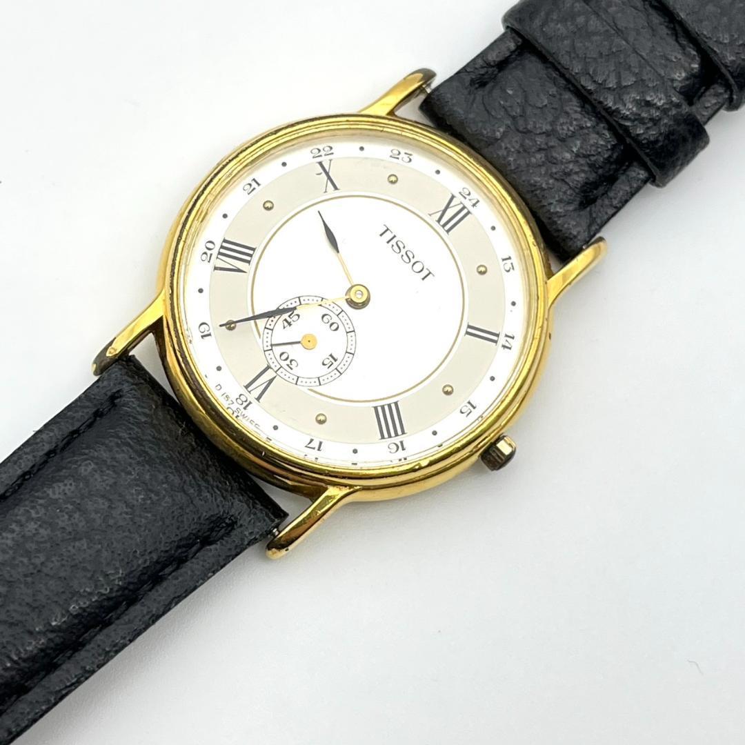 TISSOT ティソ 腕時計 電池交換済 スモールセコンド 新品ベルト交換済