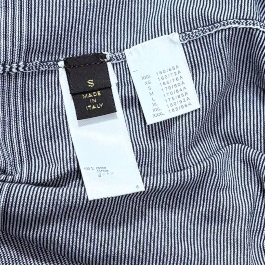 ルイヴィトン カットソー Tシャツ 長袖 ロンT ボーダー Vネック リブ S