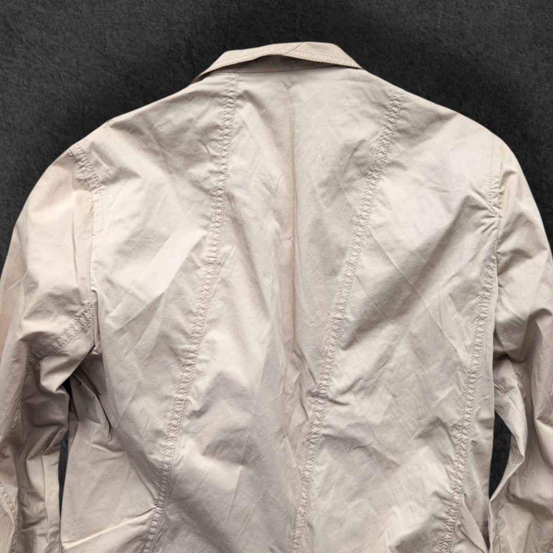 イッセイミヤケ 2Bシングル テーラードジャケット ベージュ 3号 ナイロン