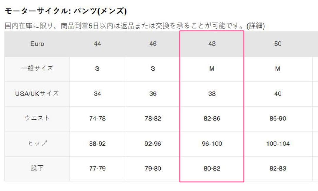 DAINESE TROPHY LTD LEATHER PANTS 48サイズ美品