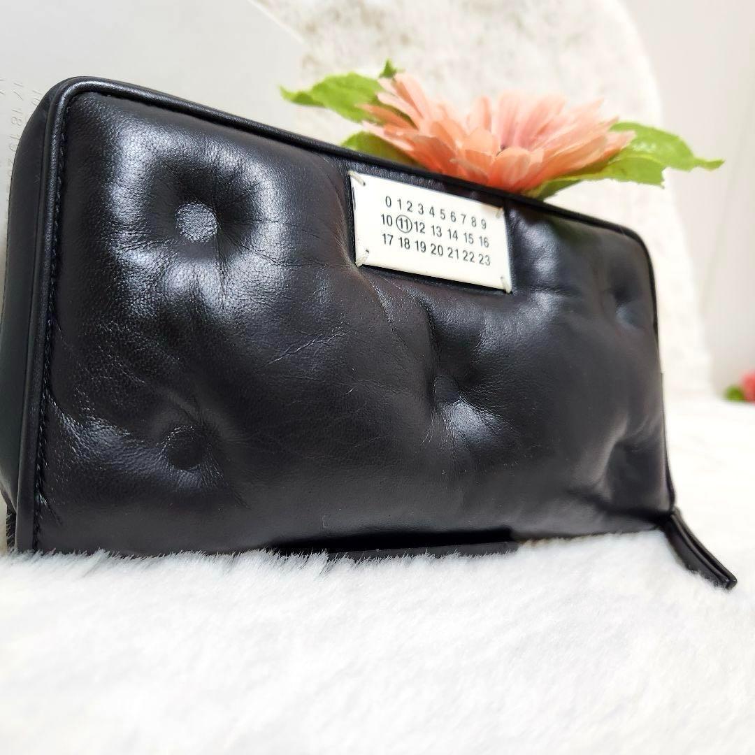✨美品　付属品完備✨マルジェラ　長財布　ラウンドファスナー グラムスラム　黒