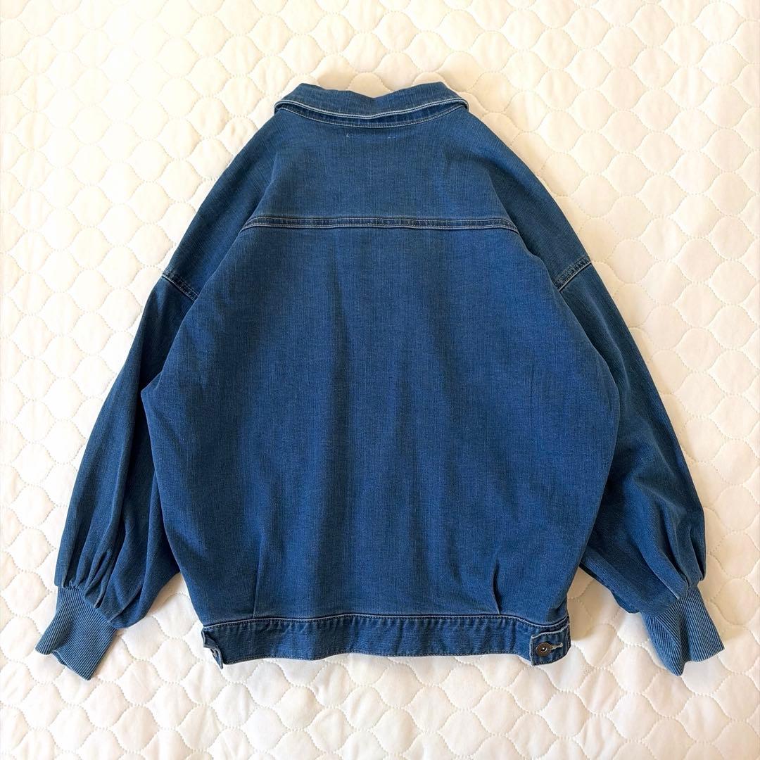 【極美品】BEARDSLEY 袖パフGジャン　インディゴブルー