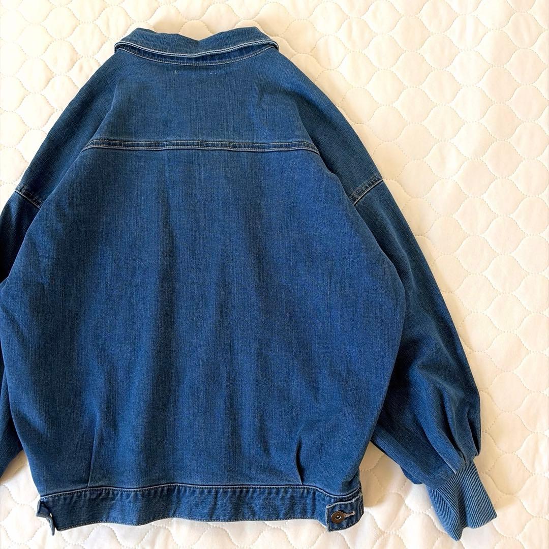 【極美品】BEARDSLEY 袖パフGジャン　インディゴブルー