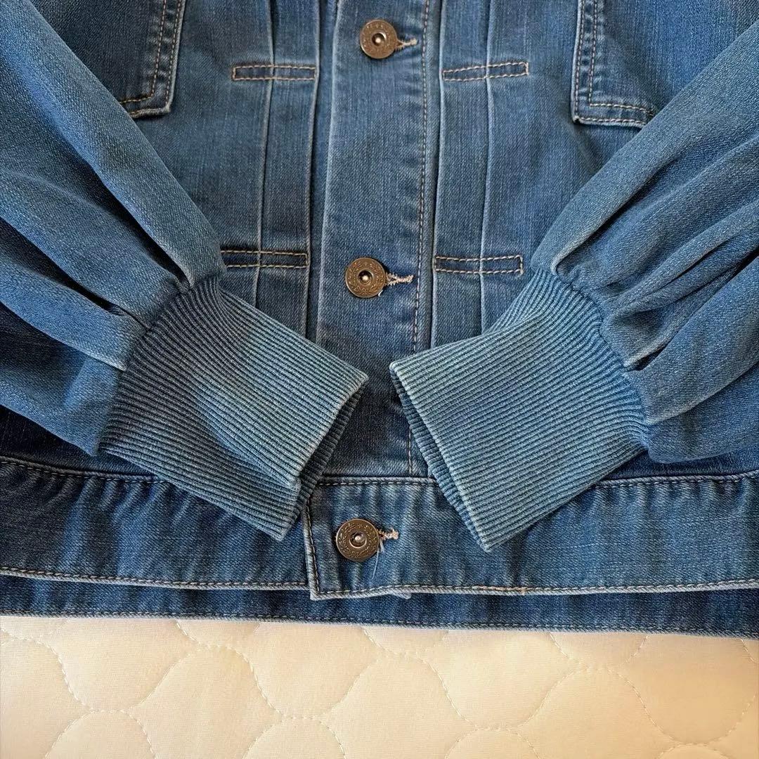 【極美品】BEARDSLEY 袖パフGジャン　インディゴブルー