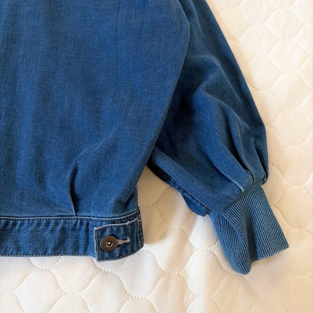 【極美品】BEARDSLEY 袖パフGジャン　インディゴブルー