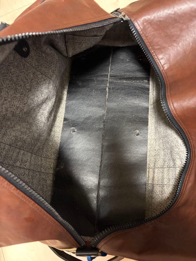 vintage 70s〜80s adidas レザーボストンバッグフランス製