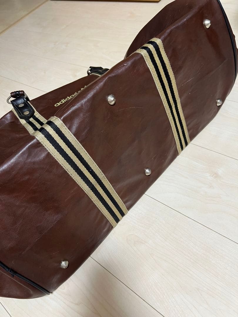 vintage 70s〜80s adidas レザーボストンバッグフランス製