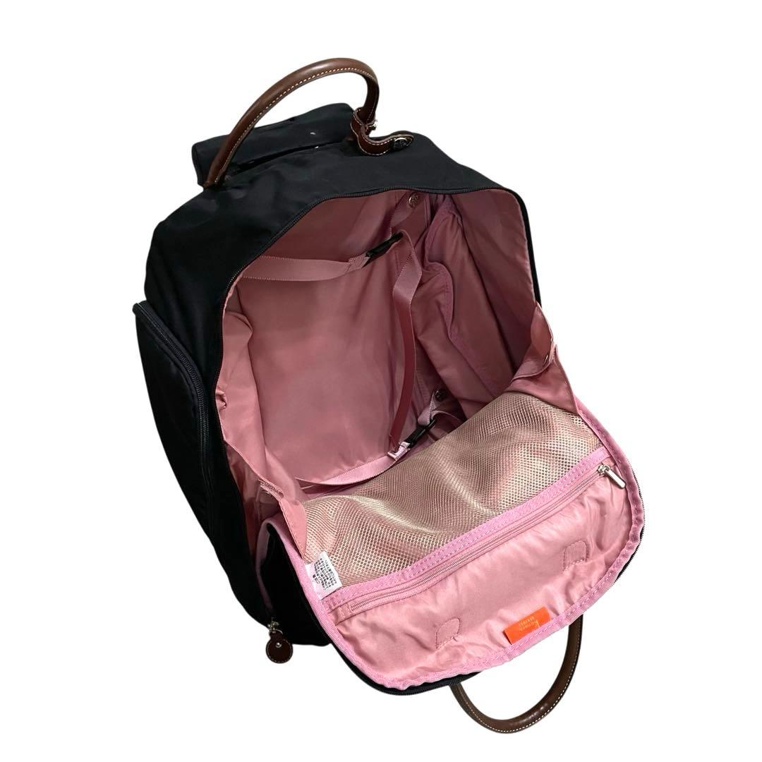 《超美品》カナナプロジェクト キャリーバッグ トート リボン ４輪 ブラック 黒