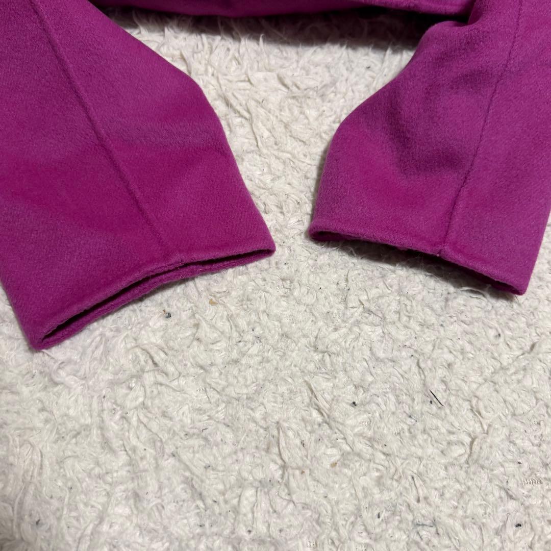 近年極美品　マックスマーラ　クチートアマーノ　ベルテッドコート　ノーカラー　紫