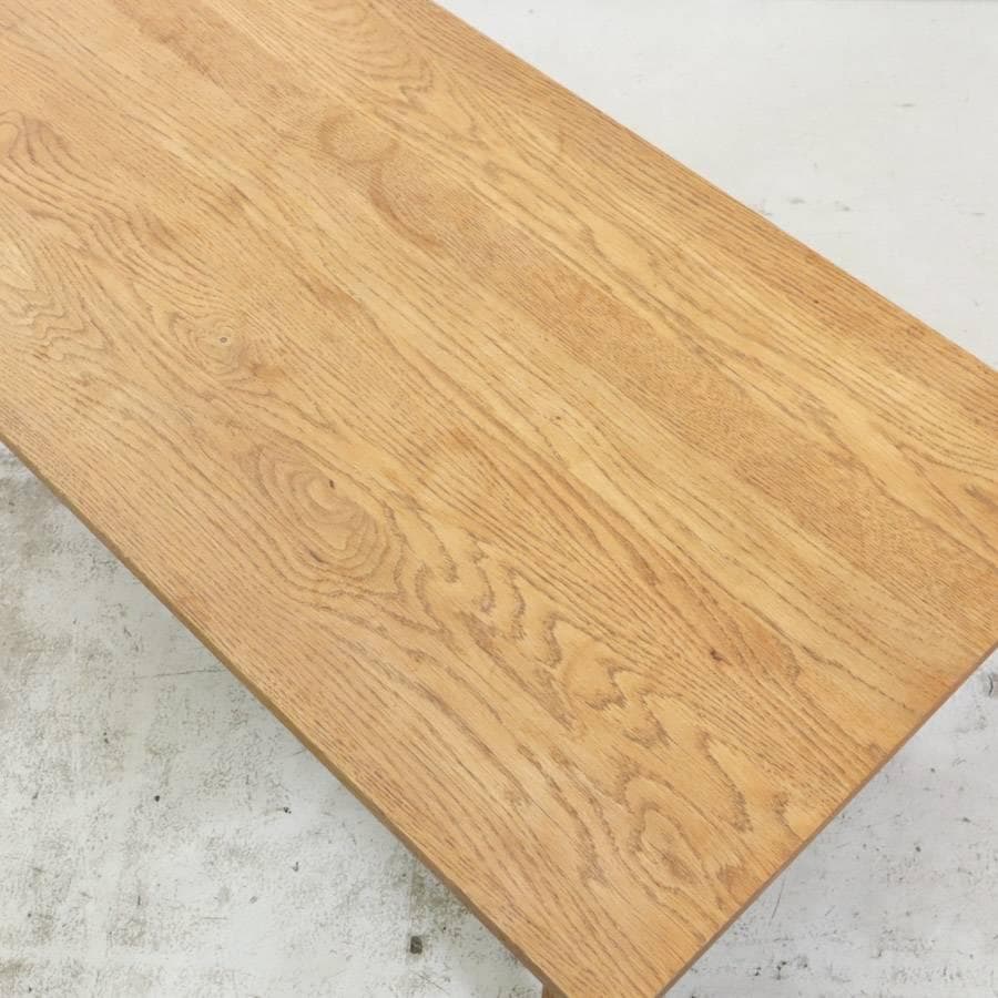 値下ウニコ アディ センターテーブル 幅100cm オーク材 棚付きローテーブル