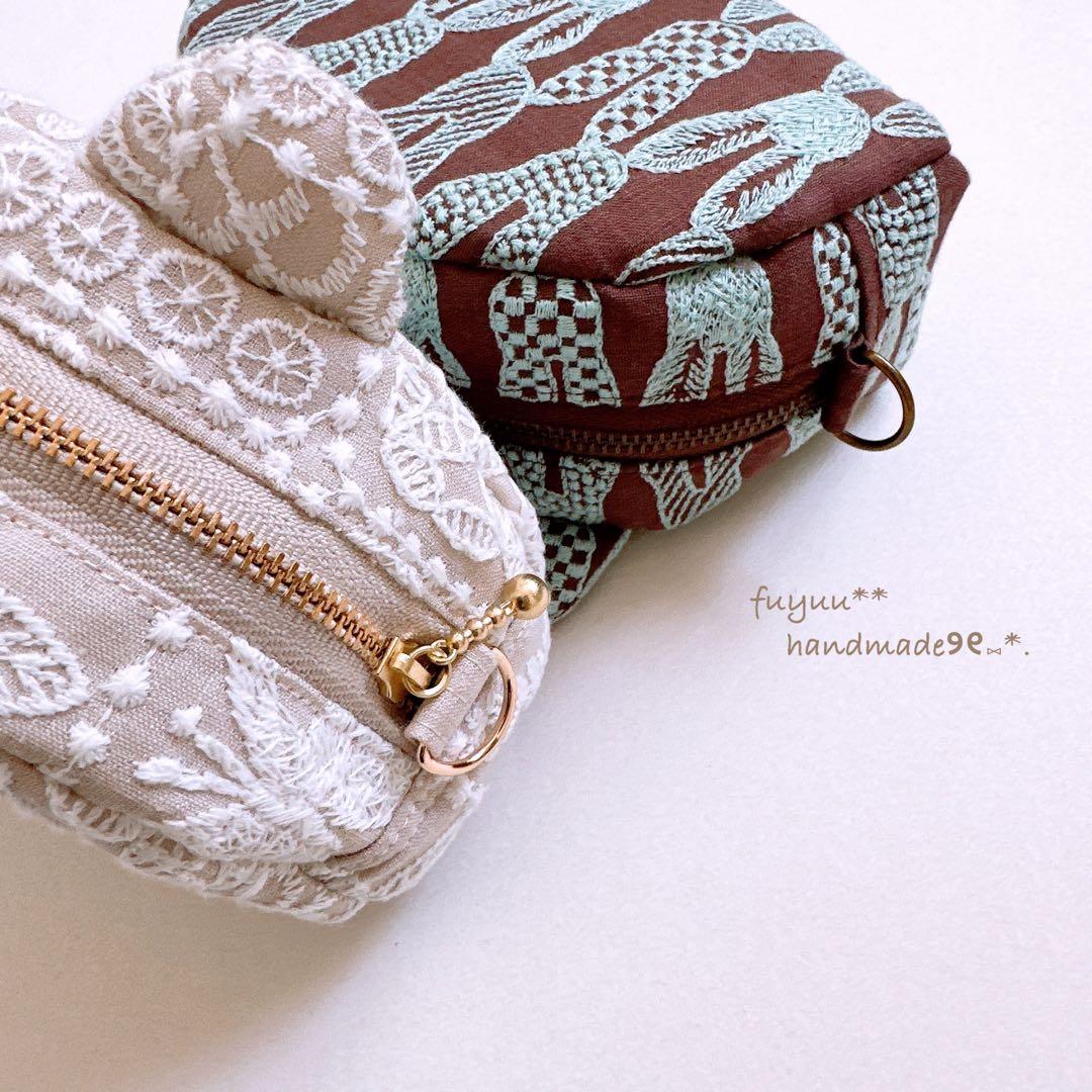 確認ページですꕤ︎︎ハンドメイド ミナペルホネン bear pouch