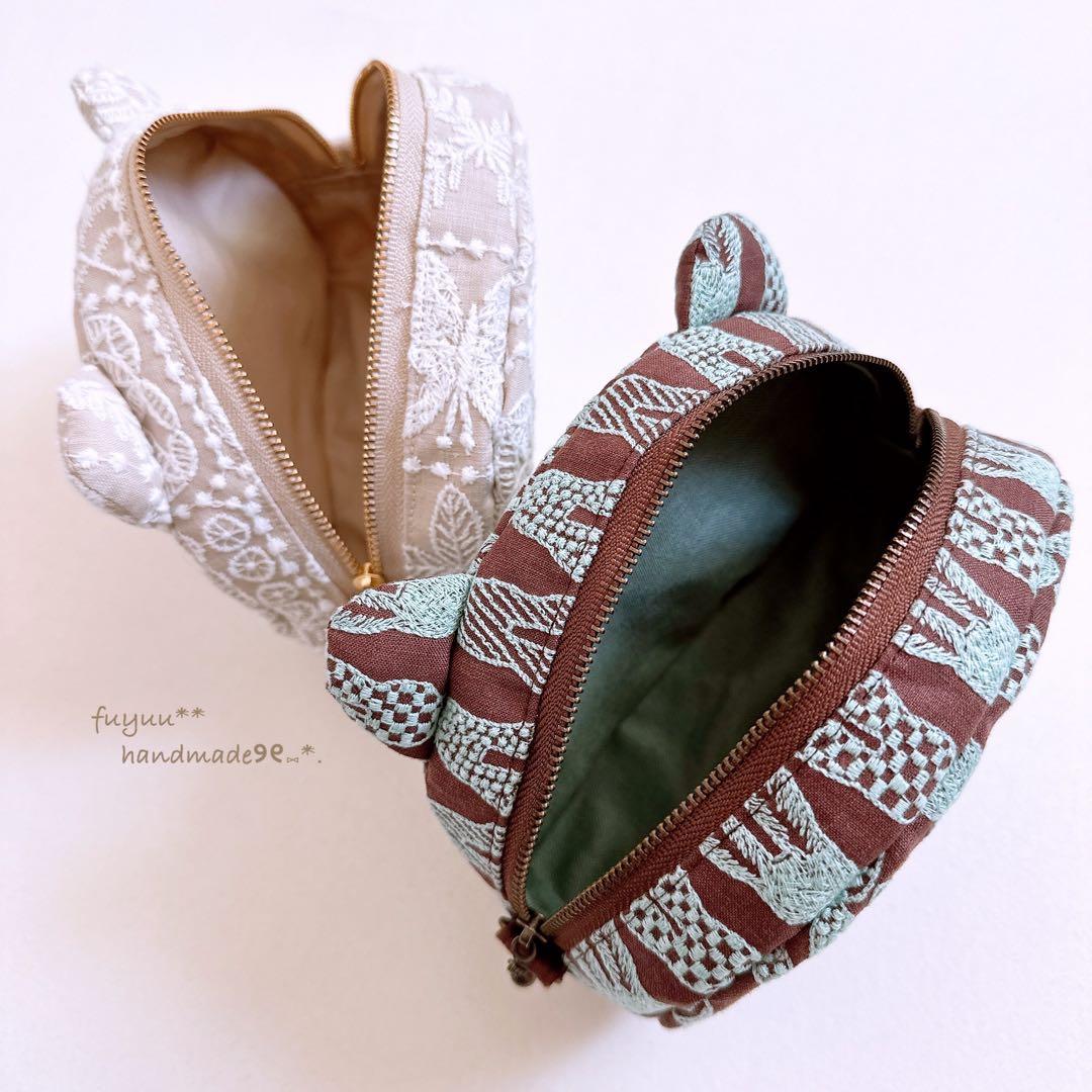 確認ページですꕤ︎︎ハンドメイド ミナペルホネン bear pouch