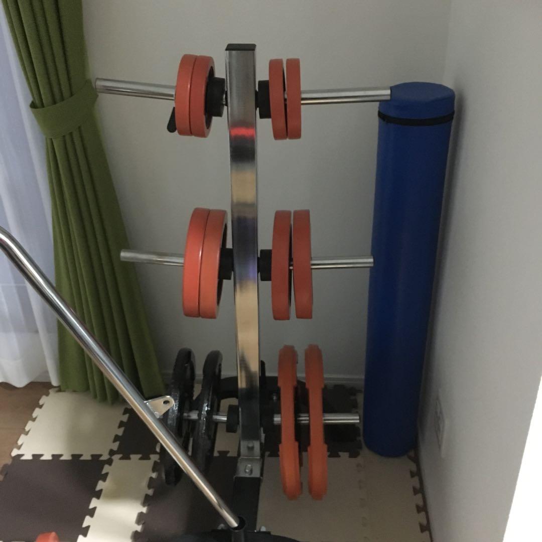 パワーラック、バーベル140キロ分