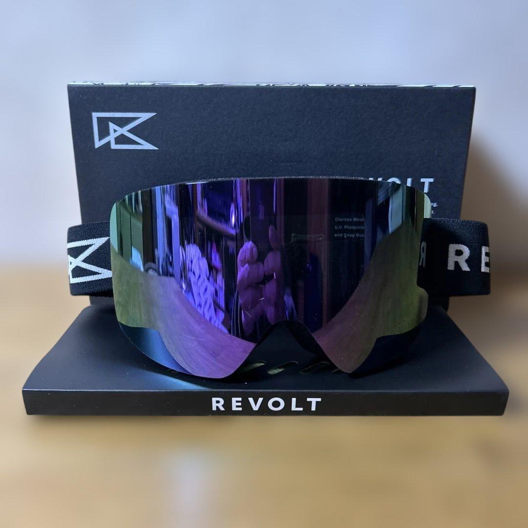 REVOLTゴーグルPurpleMirror/Grayレンズ新品未使用