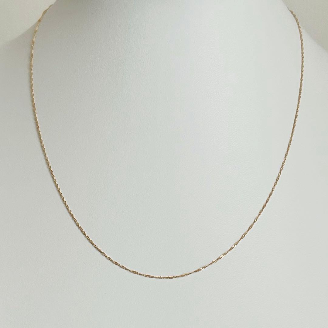 大特価❣️早いもの勝ち✨新品✨日本製 18金 スクリュー ネックレス 40cm