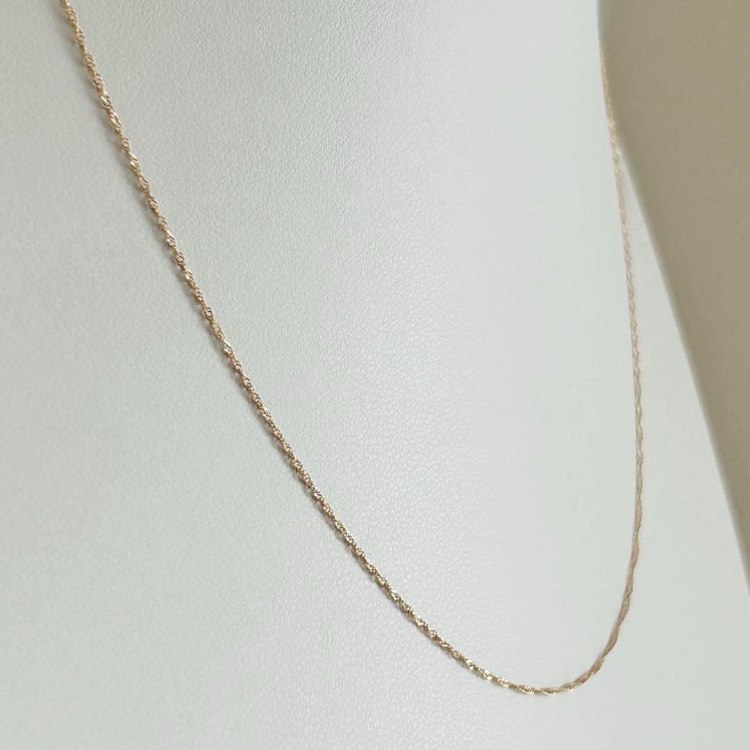 大特価❣️早いもの勝ち✨新品✨日本製 18金 スクリュー ネックレス 40cm