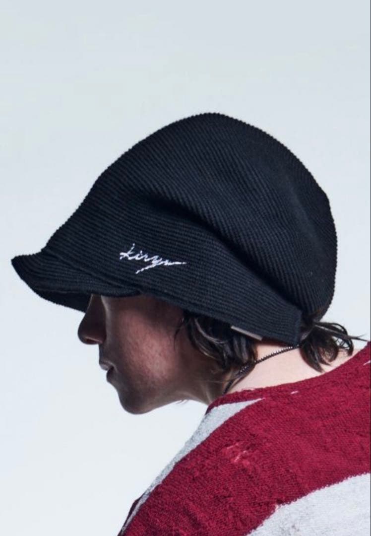 kiryuyrik刺繡入りオリジナルキャスケットブラック