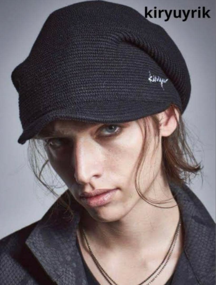 kiryuyrik刺繡入りオリジナルキャスケットブラック