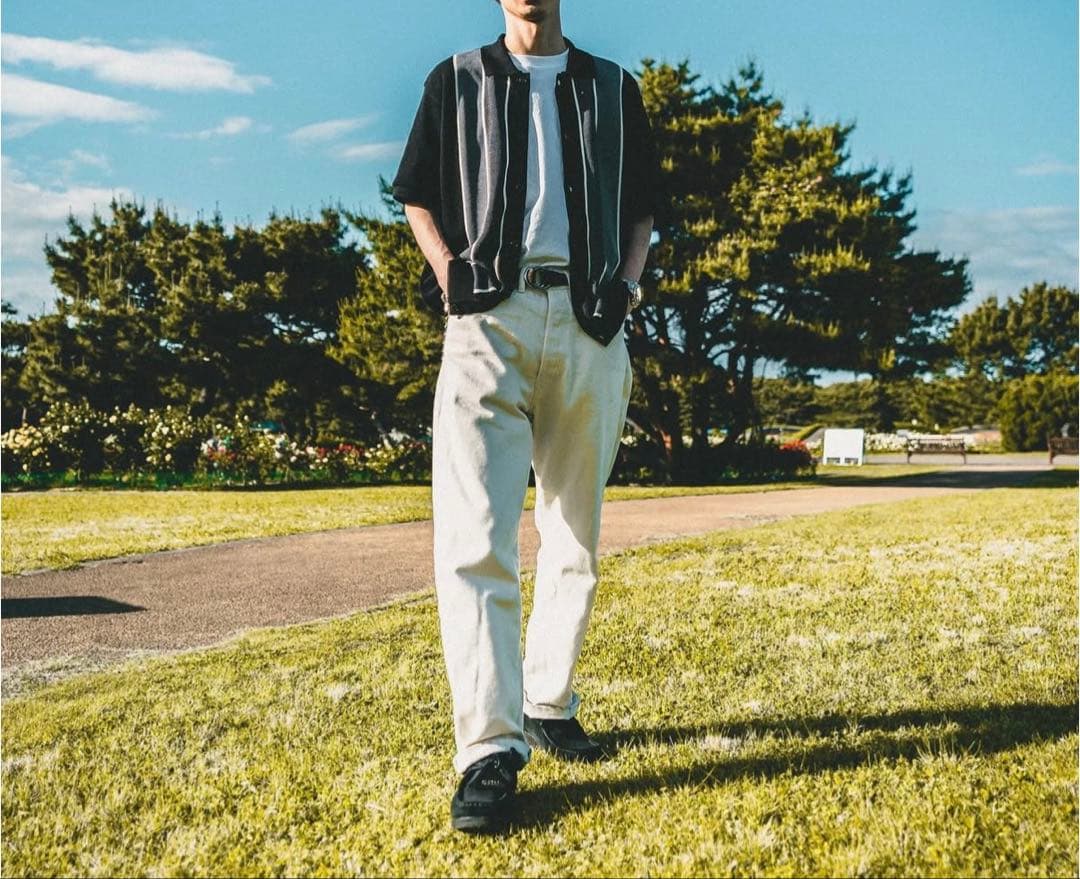 オレオレオ 　Time is onリンクス フロントパネル ニット 半袖