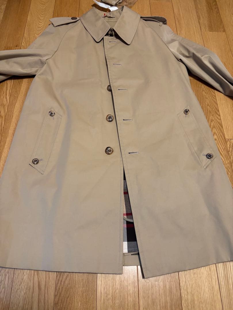 【美品】マッキントッシュロンドン　 ベージュ トレンチコート チェック裏地