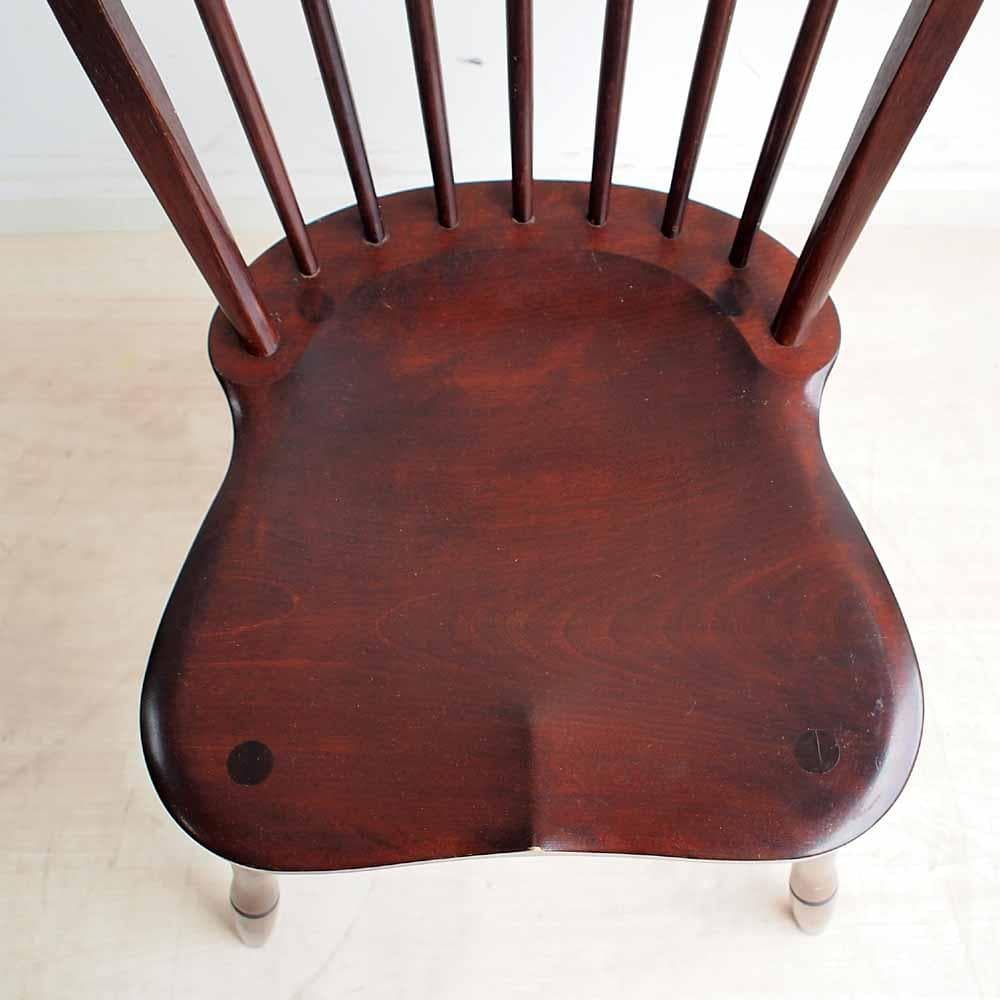 松本民芸家具 ダイニングチェア ミズメザクラ無垢材 和モダン ZR24277