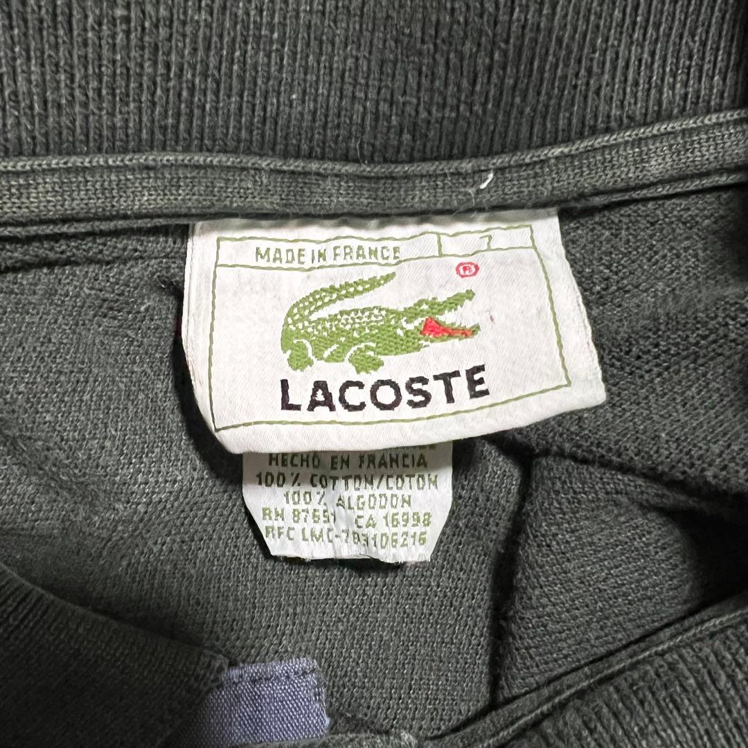 80s LACOSTE ラコステ 長袖 ポロシャツ フランス製 ヴィンテージ