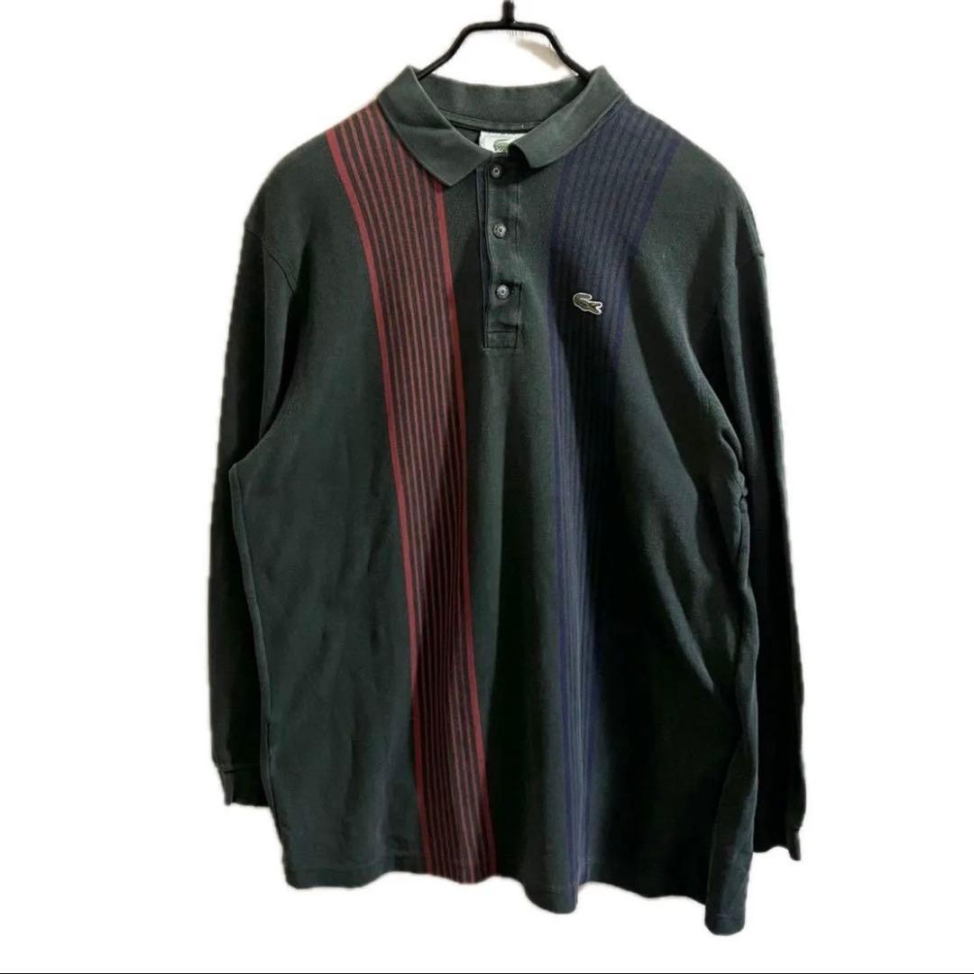 80s LACOSTE ラコステ 長袖 ポロシャツ フランス製 ヴィンテージ