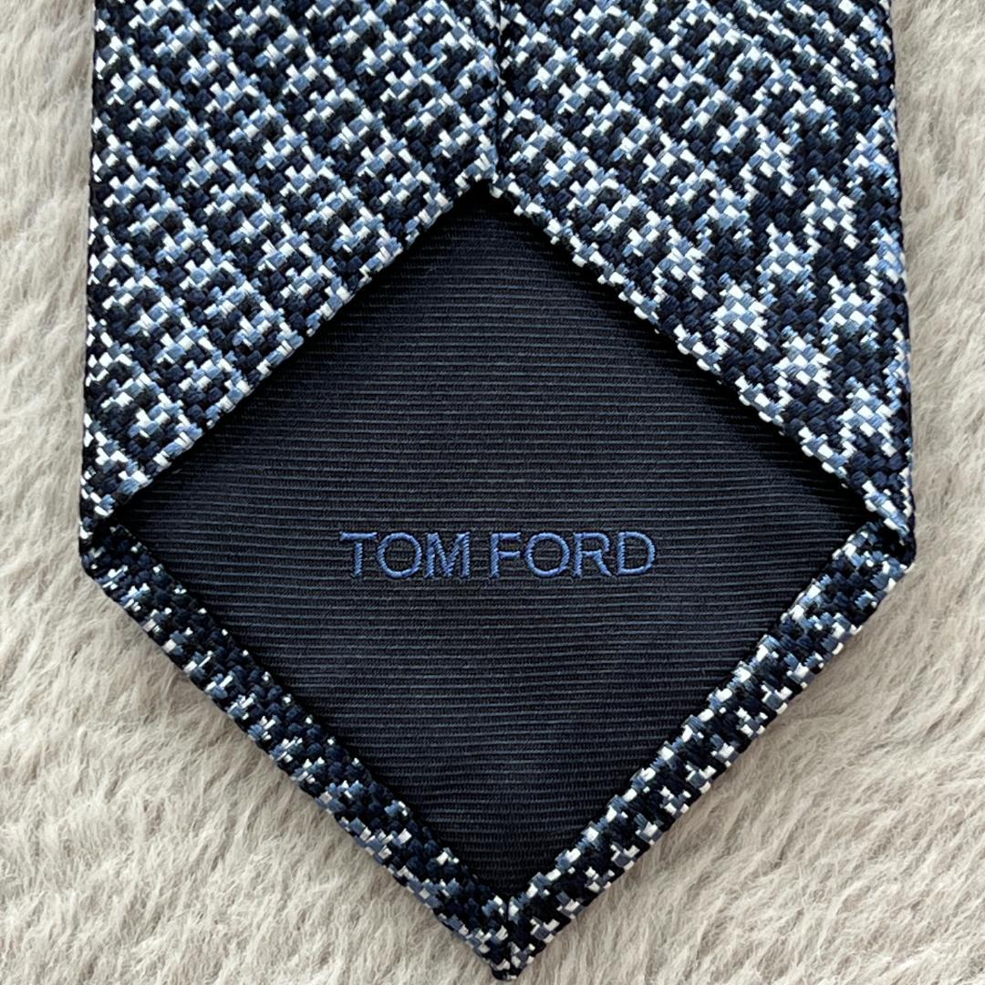 TOM FORD トム フォード ネクタイ グレンチェック シルク イタリア製
