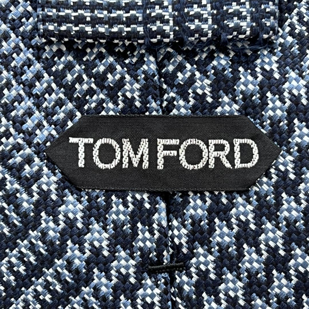 TOM FORD トム フォード ネクタイ グレンチェック シルク イタリア製