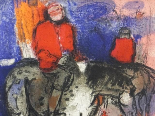 ムルロー・パリ　アート展『ポール・ギヤマン　芸術における馬』リトグラフ0422P